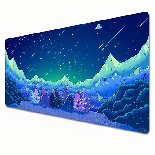 CHDHEVEGOD Stardew Valley Mauspad, XXL, großes Gaming-Mauspad, 900 x 400 cm, genähter Rand, geeignet für Büro, Zuhause (A03) von CHDHEVEGOD