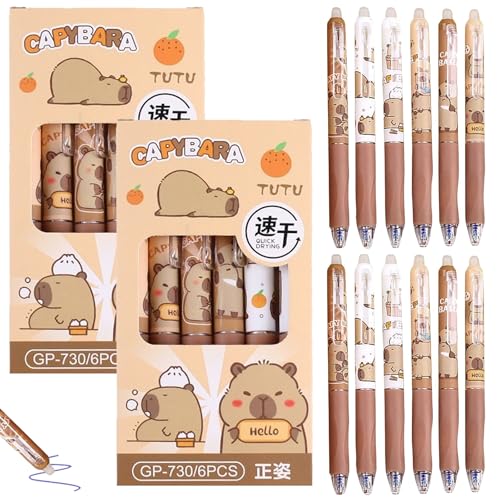 CHENBOOW Radierbarer Kugelschreiber,12 Stück Tintenroller Radierbar,Radierbarer Tintenroller,Radierbarer Kugelschreiber Stifte Set,Capybara Gelstifte Radierbar,Erasable Pen Set,für Kinder CHENBOOW Radierbarer Kugelschreiber,12 Stück Tintenroller Radierbar,Radierbarer Tintenroller,Radierbarer Kugelschreiber Stifte Set,Capybara Gelstifte Radierbar,Erasable Pen Set,für Kinder von CHENBOOW