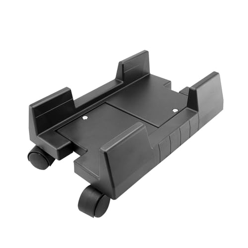 CHENGAIJIAN PC-Halterung, CPU-Halterung, mobiler Desktop-PC-Tower-Bodenständer, universeller PC-Gehäusehalter, Wagen, PC-Mainframe-Halterung mit rollenden Lenkrollen Untertischregal(Black) von CHENGAIJIAN