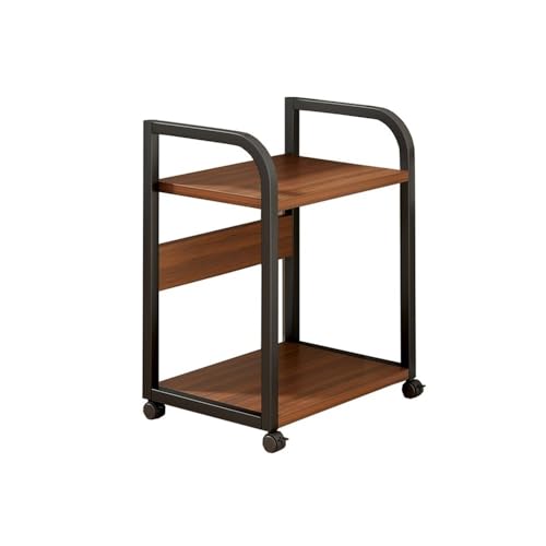 CHENGAIJIAN PC-Halterung, CPU-Tower-Ständer, mehrschichtiges Lagerregal for den Haushalt, 2-stufiger CPU-Rollständer, mobiler Desktop-Druckerwagen mit 4 Lenkrollen Untertischregal von CHENGAIJIAN
