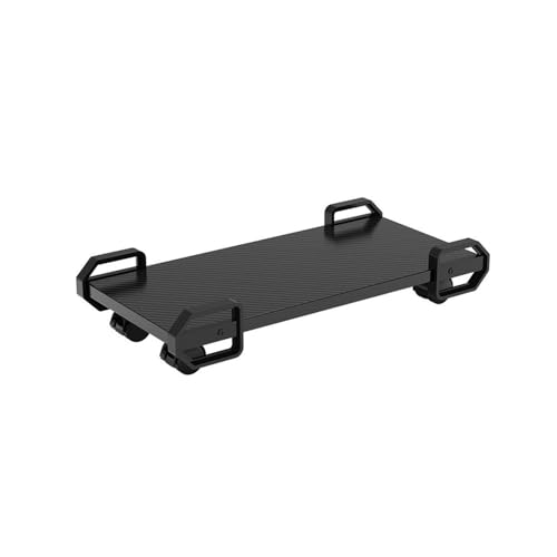 CHENGAIJIAN PC-Halterung, PC-Ständer for den Boden, PC-Tower-Ständer mit 4 Rollen, Lagerregale, mobiler CPU-Ständer for Bodenteppich-Gaming-PC-Gehäuse Untertischregal(Black) von CHENGAIJIAN