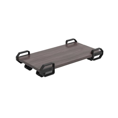 CHENGAIJIAN PC-Halterung, PC-Ständer for den Boden, PC-Tower-Ständer mit 4 Rollen, Lagerregale, mobiler CPU-Ständer for Bodenteppich-Gaming-PC-Gehäuse Untertischregal(Brown) von CHENGAIJIAN