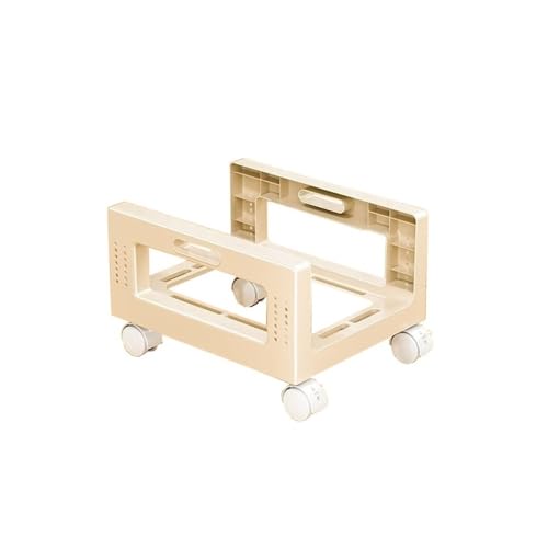 CHENGAIJIAN PC-Halterung, PC-Tower-Ständer, PC-Tower-Ständerhalter mit rollenden Lenkrollen, mobiler CPU-Ständer for Bodenteppich-Gaming-PC-Gehäuse Untertischregal(White) von CHENGAIJIAN