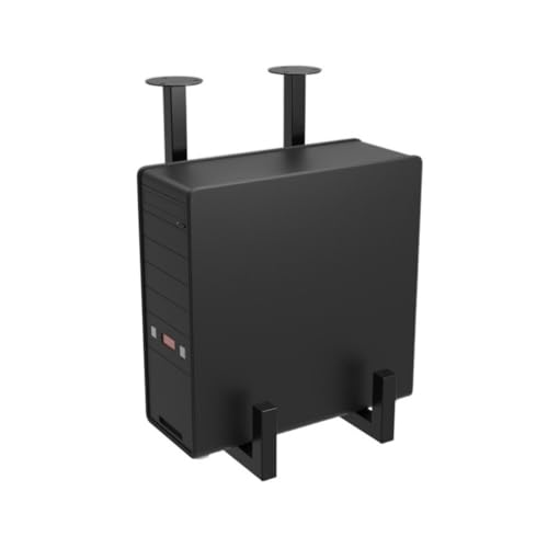 CHENGAIJIAN PC-Halterung, Untertisch-PC-Tower-Ständerhalterung, Desktop-PC-Host-Gehäuseaufhänger, CPU-Ständer mit schwarzer Stahlmontage, hält bis zu 44 Pfund, Untertischregal CHENGAIJIAN PC-Halterung, Untertisch-PC-Tower-Ständerhalterung, Desktop-PC-Host-Gehäuseaufhänger, CPU-Ständer mit schwarzer Stahlmontage, hält bis zu 44 Pfund, Untertischregal von CHENGAIJIAN