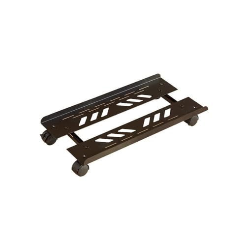PC-Halterung, Desktop-Ständer, mobiler CPU-Ständer, verstellbar, PC-Gehäusehalter, PC-Tablett mit 4 Lenkrollen for die meisten PC-Gaming-Gehäuse, Heimbüro unter dem Schreibtisch Untertischregal(Black) von CHENGAIJIAN