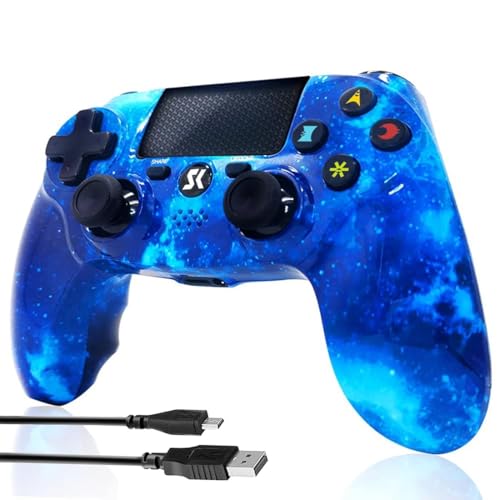 CHENGDAO Wireless Controller für PS4, Game Controller für PS4/Pro/Slim/PC, Gamepad mit Dual Vibration, 6-Achsen Gyro sensor, Blau CHENGDAO Wireless Controller für PS4, Game Controller für PS4/Pro/Slim/PC, Gamepad mit Dual Vibration, 6-Achsen Gyro sensor, Blau von CHENGDAO