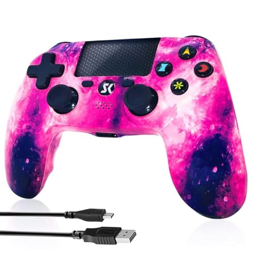 CHENGDAO Wireless Controller für PS4, Game Controller für PS4/Pro/Slim/PC, Gamepad mit Dual Vibration, 6-Achsen Gyro sensor, Rosa CHENGDAO Wireless Controller für PS4, Game Controller für PS4/Pro/Slim/PC, Gamepad mit Dual Vibration, 6-Achsen Gyro sensor, Rosa von CHENGDAO