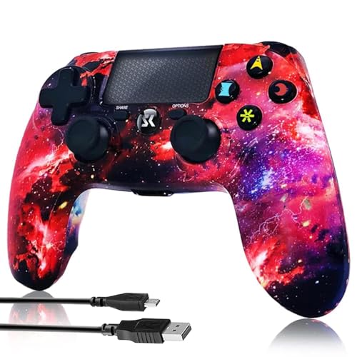 CHENGDAO Wireless Controller für PS4, Game Controller für PS4/Pro/Slim/PC, Gamepad mit Dual Vibration, 6-Achsen Gyro sensor, Rot CHENGDAO Wireless Controller für PS4, Game Controller für PS4/Pro/Slim/PC, Gamepad mit Dual Vibration, 6-Achsen Gyro sensor, Rot von CHENGDAO