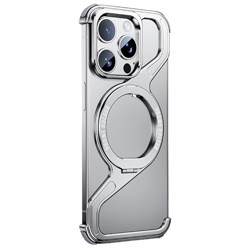CHENHAOJUN-Magnetische Ständer Hülle für iPhone 16 Pro Max/16 Pro/16 Plus/16, Stoßfeste Schutzhülle Kabelloses Laden Rahmenlos Metall Handytasche,Weiß,16 CHENHAOJUN-Magnetische Ständer Hülle für iPhone 16 Pro Max/16 Pro/16 Plus/16, Stoßfeste Schutzhülle Kabelloses Laden Rahmenlos Metall Handytasche,Weiß,16 von CHENHAOJUN