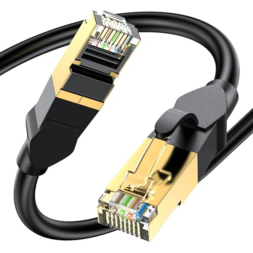 CHENLUKJ Ethernet-Kabel, 2 m, High Speed, 1000 MBps, 250 MHz/s, Cat6-Ethernet-Kabel, schwarzes RJ45-Lan-Kabel, Netzwerkkabel sind geeignet für Router, Computer, Modem, Switch, Spiele, Patchpanel CHENLUKJ Ethernet-Kabel, 2 m, High Speed, 1000 MBps, 250 MHz/s, Cat6-Ethernet-Kabel, schwarzes RJ45-Lan-Kabel, Netzwerkkabel sind geeignet für Router, Computer, Modem, Switch, Spiele, Patchpanel von CHENLUKJ