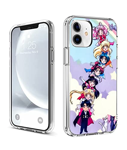CHENQIAOHU Kompatibel mit iPhone 11, Ganzkörperschutz, stoßfest, transparent, schlanke, dünne Hülle (Anime-Sailor-Moon-Magic-12) von CHENQIAOHU