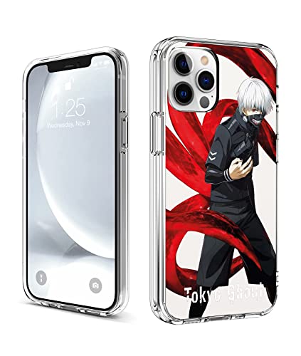 CHENQIAOHU Kompatibel mit iPhone 12 Pro Max Hülle, Ganzkörperschutz Stoßfest Schutzhülle Clear Case Slim Thin Cover (Anime-Tokyo-Ghoul-Comic-4) von CHENQIAOHU