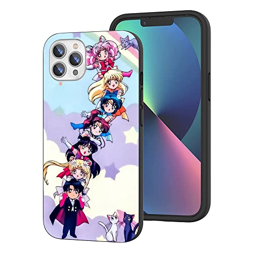 CHENQIAOHU Kompatibel mit iPhone 12 Pro Max Hülle, Ganzkörperschutz Stoßfeste Schutzhülle Slim Thin Cover (Anime-Sailor-Moon-Magic-12) von CHENQIAOHU