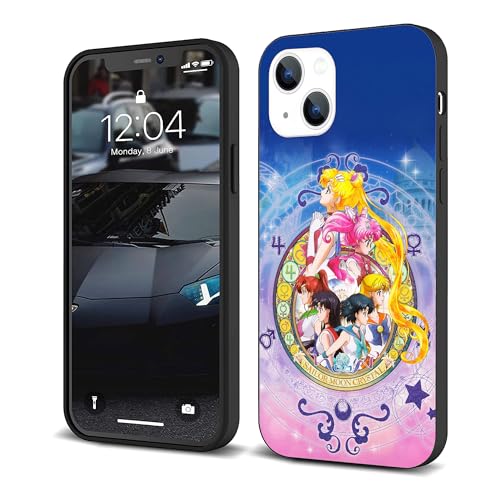 CHENQIAOHU Kompatibel mit iPhone 13, Rundumschutz, stoßfest, schlank, dünne Hülle (Anime-Sailor-Moon-Magic-3) von CHENQIAOHU