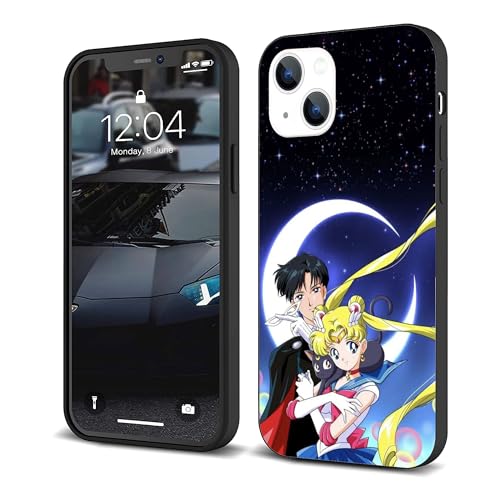 CHENQIAOHU Kompatibel mit iPhone 14, Rundumschutz, stoßfest, schlank, dünne Abdeckung (Anime-Sailor-Moon-Magic-4) von CHENQIAOHU