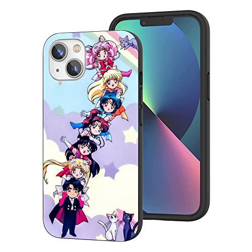 CHENQIAOHU Kompatibel mit iPhone 14 Hülle, Ganzkörperschutz Stoßfeste Schutzhülle Slim Thin Cover (Anime-Sailor-Moon-Magic-12) von CHENQIAOHU