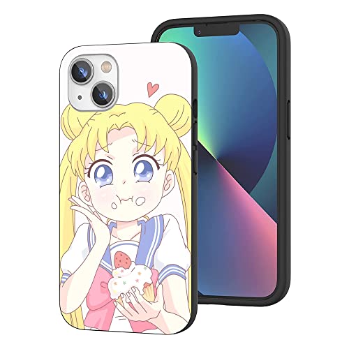 CHENQIAOHU Kompatibel mit iPhone 14 Hülle, Ganzkörperschutz Stoßfeste Schutzhülle Slim Thin Cover (Anime-Sailor-Moon-Magic-9) von CHENQIAOHU