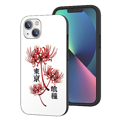 CHENQIAOHU Kompatibel mit iPhone 14 Hülle, Ganzkörperschutz Stoßfeste Schutzhülle Slim Thin Cover (Anime-Tokyo-Ghoul-Comic-7) von CHENQIAOHU