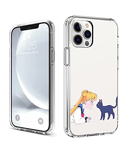 CHENQIAOHU Kompatibel mit iPhone 14 Pro Hülle, Ganzkörperschutz Stoßfest Schutzhülle Clear Case Slim Thin Cover (Anime-Sailor-Moon-Magic-10) von CHENQIAOHU