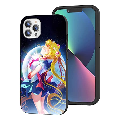 CHENQIAOHU Kompatibel mit iPhone 14 Pro Max Hülle, Ganzkörperschutz Stoßfeste Schutzhülle Slim Thin Cover (Anime-Sailor-Moon-Magic-5) von CHENQIAOHU