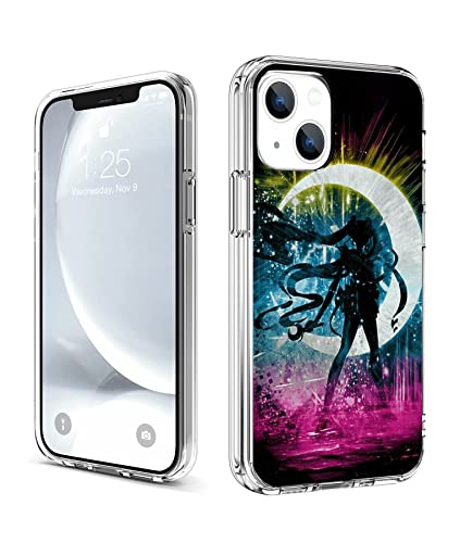 CHENQIAOHU Kompatibel mit iPhone 15 Hülle, Ganzkörperschutz Stoßfest Schutzhülle Clear Case Slim Thin Cover (Anime-Sailor-Moon-Magic-11), (ASONRPEA-131) von CHENQIAOHU