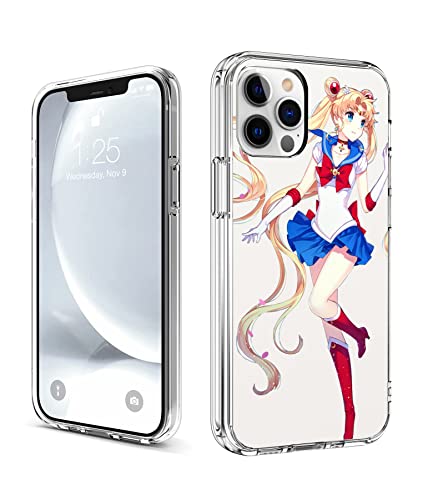 CHENQIAOHU Kompatibel mit iPhone 15 Pro Hülle, Ganzkörperschutz Stoßfest Schutzhülle Clear Case Slim Thin Cover (Anime-Sailor-Moon-Magic-7) von CHENQIAOHU