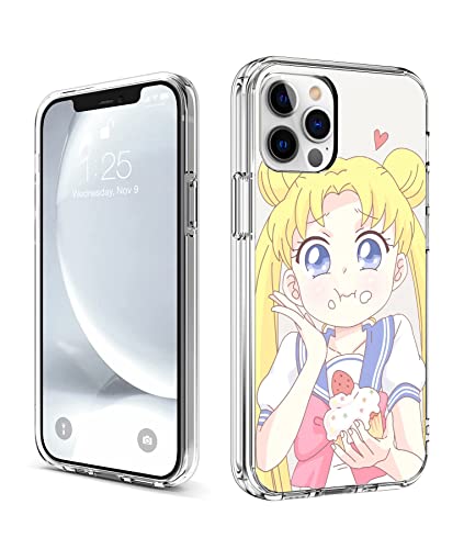 CHENQIAOHU Kompatibel mit iPhone 15 Pro Hülle, Ganzkörperschutz Stoßfest Schutzhülle Clear Case Slim Thin Cover (Anime-Sailor-Moon-Magic-9) von CHENQIAOHU