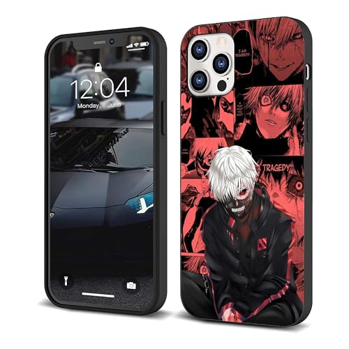 CHENQIAOHU Kompatibel mit iPhone 15 Pro Max, Rundumschutz, stoßfest, schlanke, dünne Hülle (Anime-Tokyo-Ghoul-Comic-2) von CHENQIAOHU