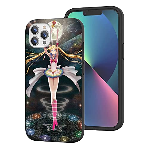 CHENQIAOHU Kompatibel mit iPhone 15 Pro Max Hülle, Ganzkörperschutz Stoßfeste Schutzhülle Slim Thin Cover (Anime-Sailor-Moon-Magic-3), (ASONRPEA-3) von CHENQIAOHU