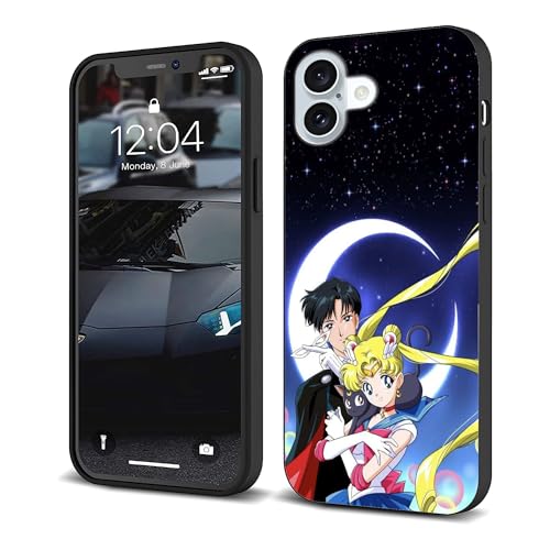 CHENQIAOHU Kompatibel mit iPhone 16, Rundumschutz, stoßfest, schlank, dünne Abdeckung (Anime-Sailor-Moon-Magic-4) von CHENQIAOHU