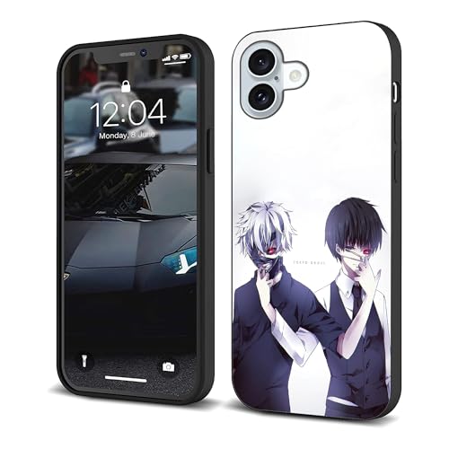 CHENQIAOHU Kompatibel mit iPhone 16, Rundumschutz, stoßfest, schlanke, dünne Abdeckung (Anime-Tokyo-Ghoul-Comic-1) von CHENQIAOHU
