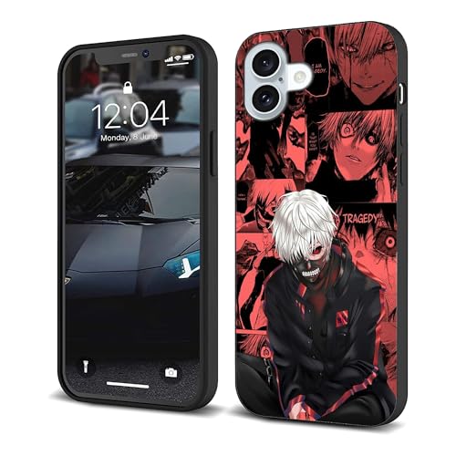 CHENQIAOHU Kompatibel mit iPhone 16, Rundumschutz, stoßfest, schlanke, dünne Abdeckung (Anime-Tokyo-Ghoul-Comic-2) von CHENQIAOHU