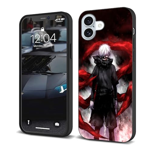 CHENQIAOHU Kompatibel mit iPhone 16, Rundumschutz, stoßfest, schlanke, dünne Abdeckung (Anime-Tokyo-Ghoul-Comic-3) von CHENQIAOHU