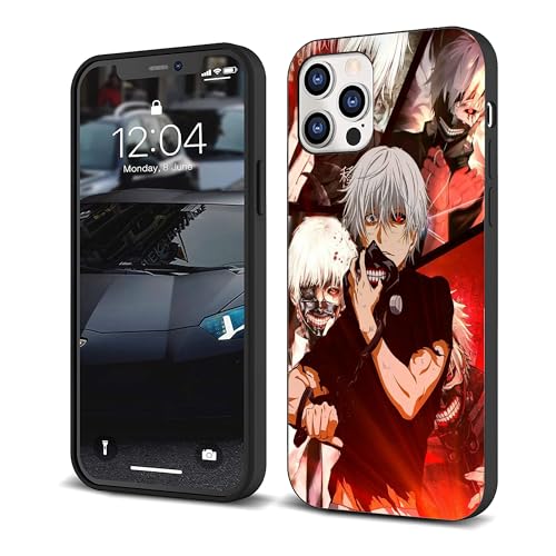 CHENQIAOHU Kompatibel mit iPhone 16 Pro Max, Rundumschutz, stoßfest, schlanke, dünne Hülle (Anime-Tokyo-Ghoul-Comic-4) von CHENQIAOHU