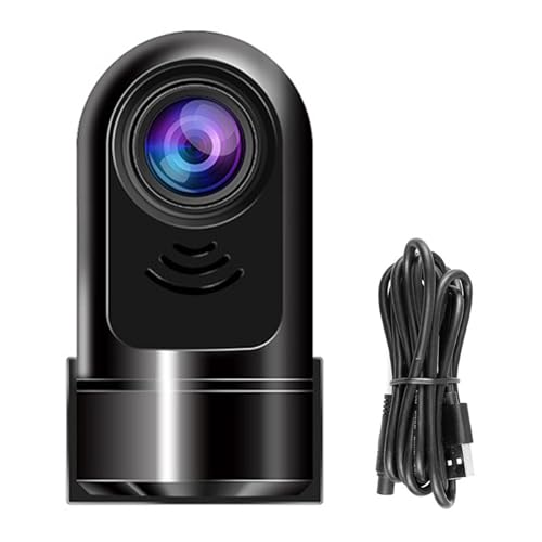 1080P HD 360° Rotating Mini ADAS Dashcam, Dashcam Auto, Autokamera Intelligenter Fahrassistent ADAS, 24Std. Parküberwachung, Bewegungsüberwachung, Nachtsicht, Loop-Aufnahme (NO Card) von CHENRI