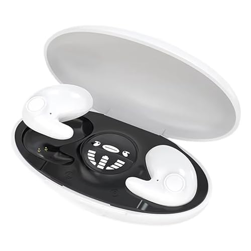 Goodwillbrave Invisible Sleep Wireless Earphone, Unsichtbarer Schlaf Kabellos Kopfhörer, Schlaf Kopfhörer Ohrstöpsel, Bluetooth 5.3 In Ear Kopfhörer mit Noise Cancelling für Schlafen, Sport (Weiß) von CHENRI