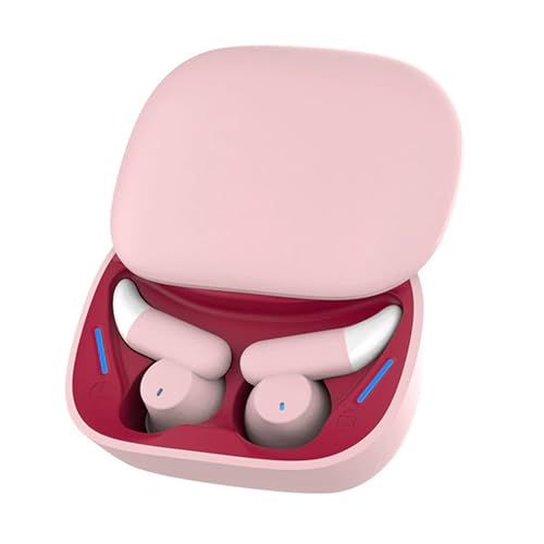 Somnioz Wireless Sleep Earbuds, Somnioz Schlaf Ohrhörer, Schlafkopfhörer, In Ear kopfhörer Bluetooth 5.3 Schlaf kopfhörer Seitenschläfer, Geräuschblockierung Ohrstöpsel für Schlafen Arbeiten (Rosa) von CHENRI