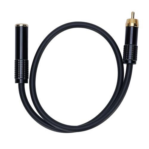 CHEOTIME 1/4 Inch Female to Male Sound Cable,6.35mm Female Plug to Male Adapter Cable Microphone Stereo Jack Adapter Cable for AV Receiver Speakers Mixers CD Players 1.64FT CHEOTIME 1/4 Inch Female to Male Sound Cable,6.35mm Female Plug to Male Adapter Cable Microphone Stereo Jack Adapter Cable for AV Receiver Speakers Mixers CD Players 1.64FT von CHEOTIME