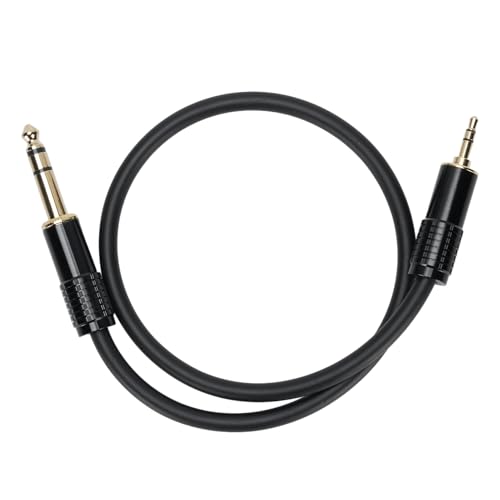 CHEOTIME 3,5 mm bis 6,35 mm Audiokabel 1.64ft, 1/4 bis 1/8 Audioadapter Stereo -Jack -Kabel für Gitarre, PC, Laptop, Heimkino -Geräte, Lautsprecher, Verstärker, Soundkarte, Mixer CHEOTIME 3,5 mm bis 6,35 mm Audiokabel 1.64ft, 1/4 bis 1/8 Audioadapter Stereo -Jack -Kabel für Gitarre, PC, Laptop, Heimkino -Geräte, Lautsprecher, Verstärker, Soundkarte, Mixer von CHEOTIME