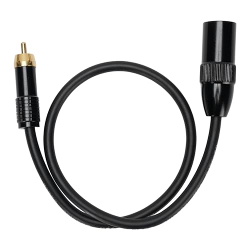 CHEOTIME 3 Pin XLR Mann zum AV Stecker, 1,64 Fuß professionell ausgewogenes Audiokabel mit kupferkerngold plattierten Steckern für Studio, Stage, PA Systems CHEOTIME 3 Pin XLR Mann zum AV Stecker, 1,64 Fuß professionell ausgewogenes Audiokabel mit kupferkerngold plattierten Steckern für Studio, Stage, PA Systems von CHEOTIME