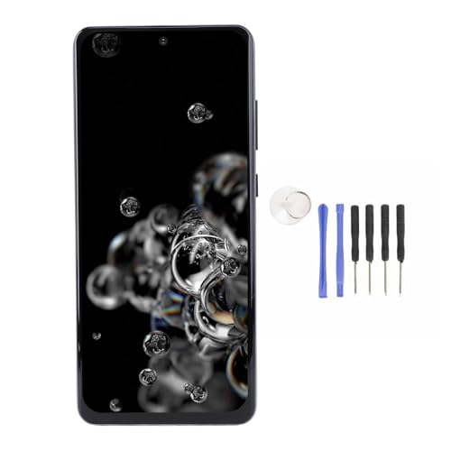 CHEOTIME 6,9 ​​-Zoll -Telefonbildschirm -Ersatzkit, LCD -Display -Digitalisierer -Touchscreen -Baugruppe mit Reparaturwerkzeugen für S20 Ultra Phone G988B G988U (Schwarz) von CHEOTIME