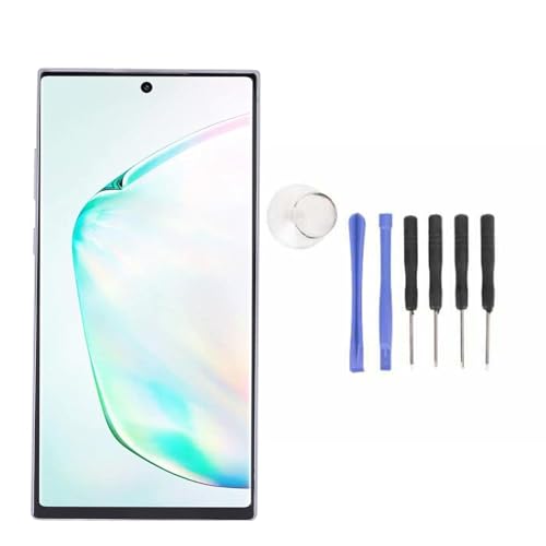 CHEOTIME 6.8 Zoll Bildschirm Ersatzkit für Telefon, Touchscreen-Display-Digitalisierer Frame-Montage mit Reparaturkit für Note 10 plus SM-N97 5N975U SM-N975F (Grau) von CHEOTIME