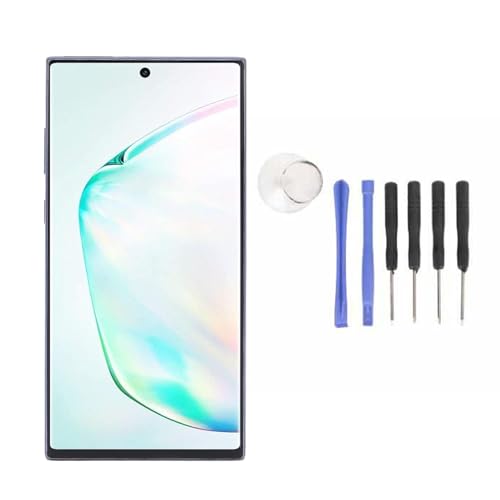 CHEOTIME 6.8 Zoll Bildschirm Ersatzkit für Telefon, Touchscreen-Display-Digitalisierer Frame-Montage mit Reparaturkit für Note 10 plus SM-N97 5N975U SM-N975F (Schwarz) von CHEOTIME