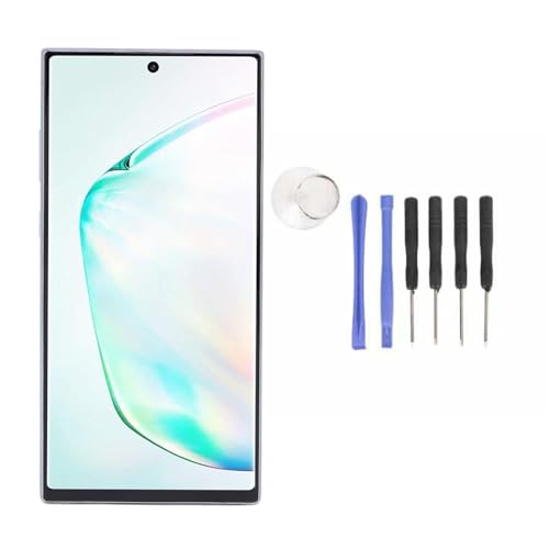 CHEOTIME 6.8 Zoll Bildschirm Ersatzkit für Telefon, Touchscreen-Display-Digitalisierer Frame-Montage mit Reparaturkit für Note 10 plus SM-N97 5N975U SM-N975F (Silber) von CHEOTIME