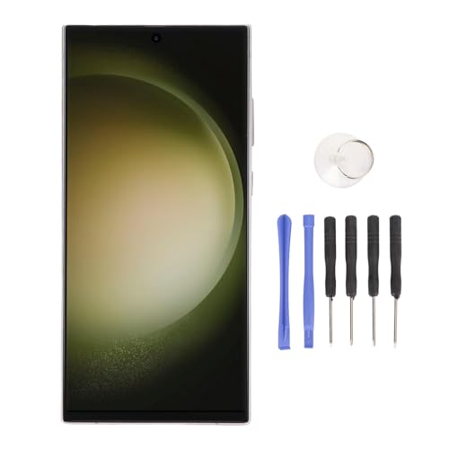 CHEOTIME-Bildschirmersatz für S23 Ultra, LCD-Telefon-Touchscreen-Montage mit Rahmen-Digitalisierer-Reparaturkit für SM-S918U S918B S918A (Lila) von CHEOTIME