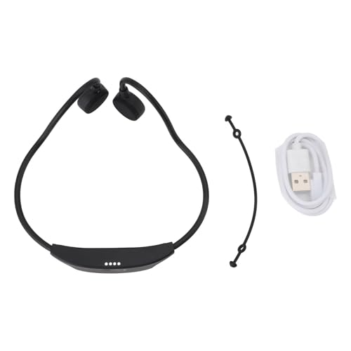 CHEOTIME Bone Conduction Headphones, Open Ear Bluetooth 5.3 Wireless Headphone, Bone Conduction Earbuds 8H Playtimes Sports Earphones with Mic, Earbuds for Hiking, Cycling, Gym, Black (Black) von CHEOTIME