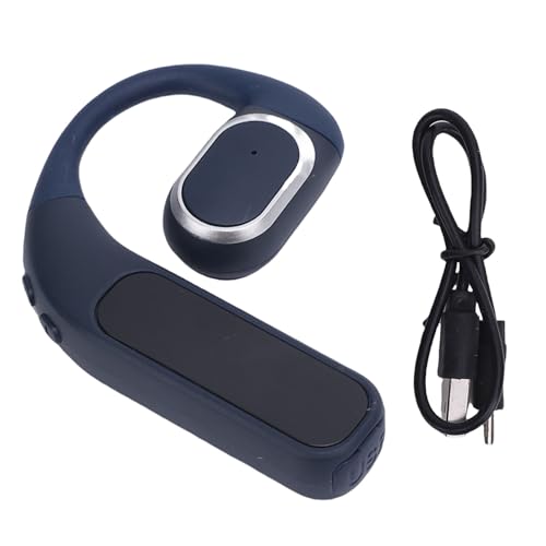 CHEOTIME Earhook Ohrhörer, drahtloser Bluetooth -Kopfhörer mit digitalem Display Wasser verhindern Ohrhaken Design für Mobiltelefone (Blau) von CHEOTIME