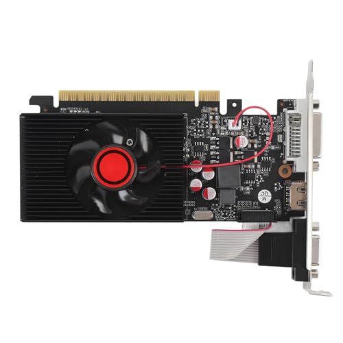 CHEOTIME GT730 Graphics Card, 4 GB DDR3 Gaming -Grafikkarte, 128 -Bit -PCI Express 2.0 16x, 650 MHz Core, DVI VGA HD Multimedia -Schnittstelle für PC, Computer, Desktop CHEOTIME GT730 Graphics Card, 4 GB DDR3 Gaming -Grafikkarte, 128 -Bit -PCI Express 2.0 16x, 650 MHz Core, DVI VGA HD Multimedia -Schnittstelle für PC, Computer, Desktop von CHEOTIME