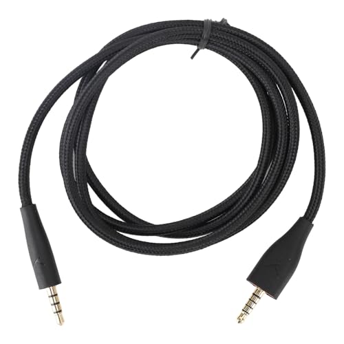CHEOTIME Headset -Kabel 3,5 mm Ofc -Ersatzkabel für MMX100 -Kopfhörer, Kopfhörerkabel mit 1,2 m Länge Headset -Austauschkabel für PC und Computerzubehör (Schwarz) von CHEOTIME