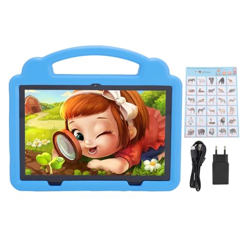 CHEOTIME Kids Tablet, 10,1 -Zoll -Kinder -Bildungstablette mit 5G WiFi WiFi6 64 GB Speicher Android 14 Dual Camera 6000mah Sky (EU -Stecker) von CHEOTIME